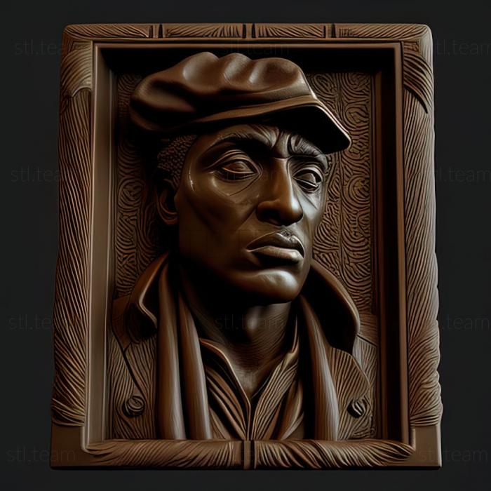 3D модель Тоні Камонте Обличчя зі шрамом Пол Муні (STL)